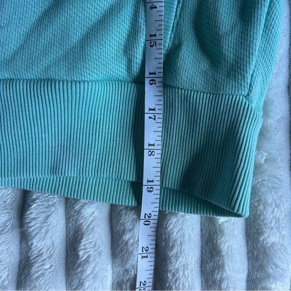 American Eagle Womens Large Mint Sun Set Zip-Up Cropped Hoodie - Picture 3 of 10